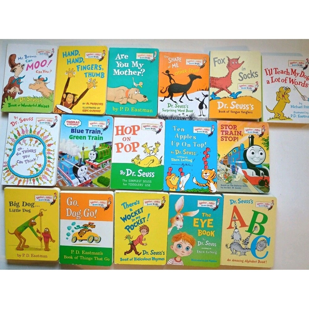 Bright and Early Board Books Series by Dr. Seuss & Perkins Lot of 16 Books